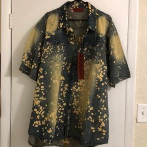 New big men’s jean shirt